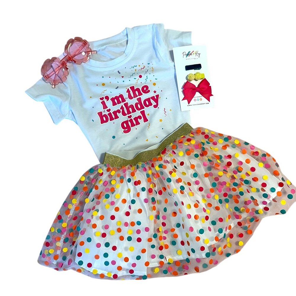 Parker + Kay Birthday Girl Confetti Outfit Gift Box
